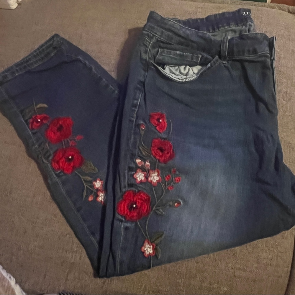 A.N.A Floral Embroidered Women's Jegging
